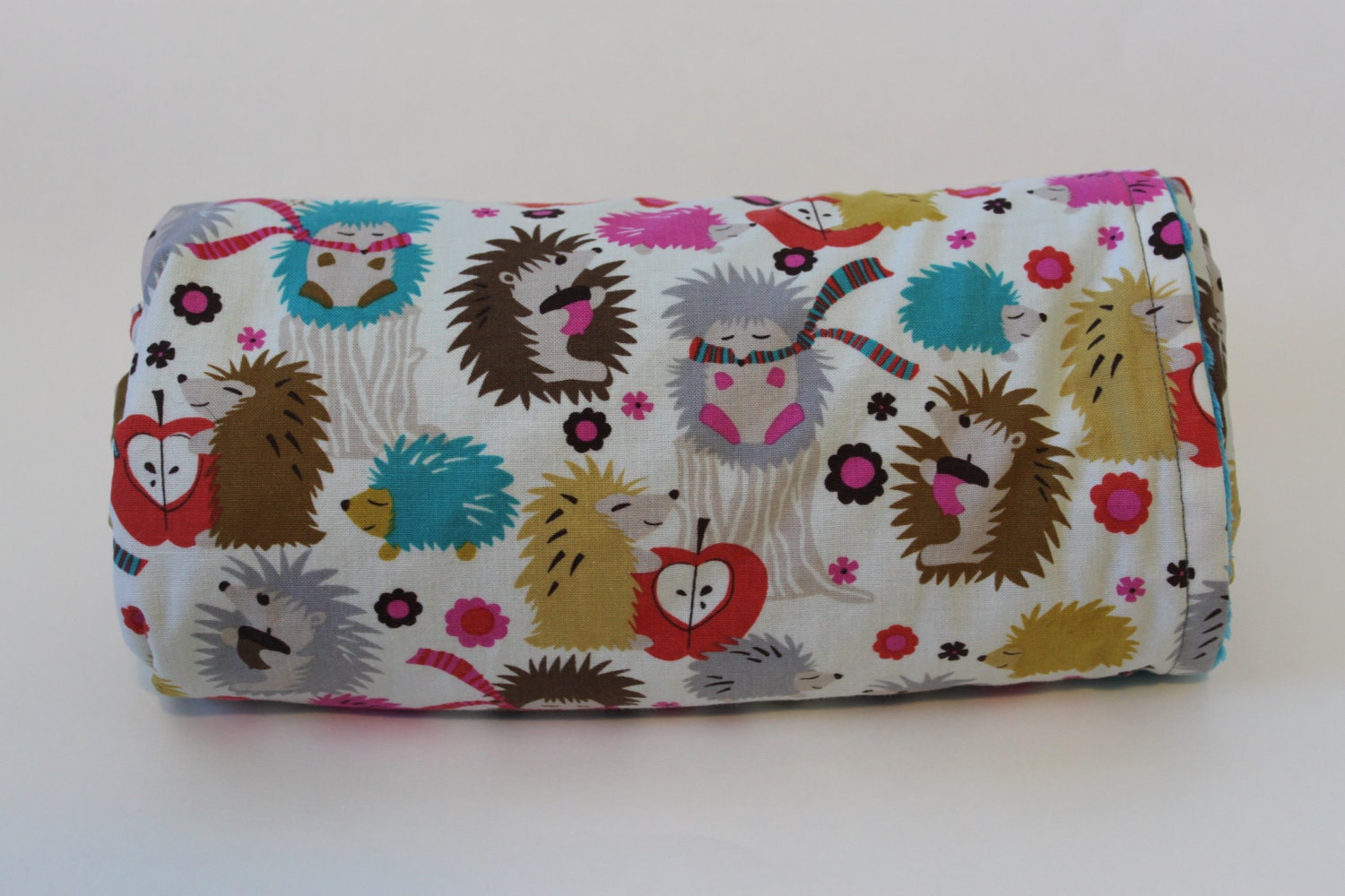 Baby Blanket, Hedgehog Baby Blanket with Minky