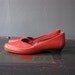 SALE- red woven tribal flats, were 32.00