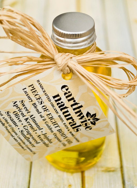 4 oz. - Pieces of Eight Custom Blend Organic Golden Body & Hair Oil