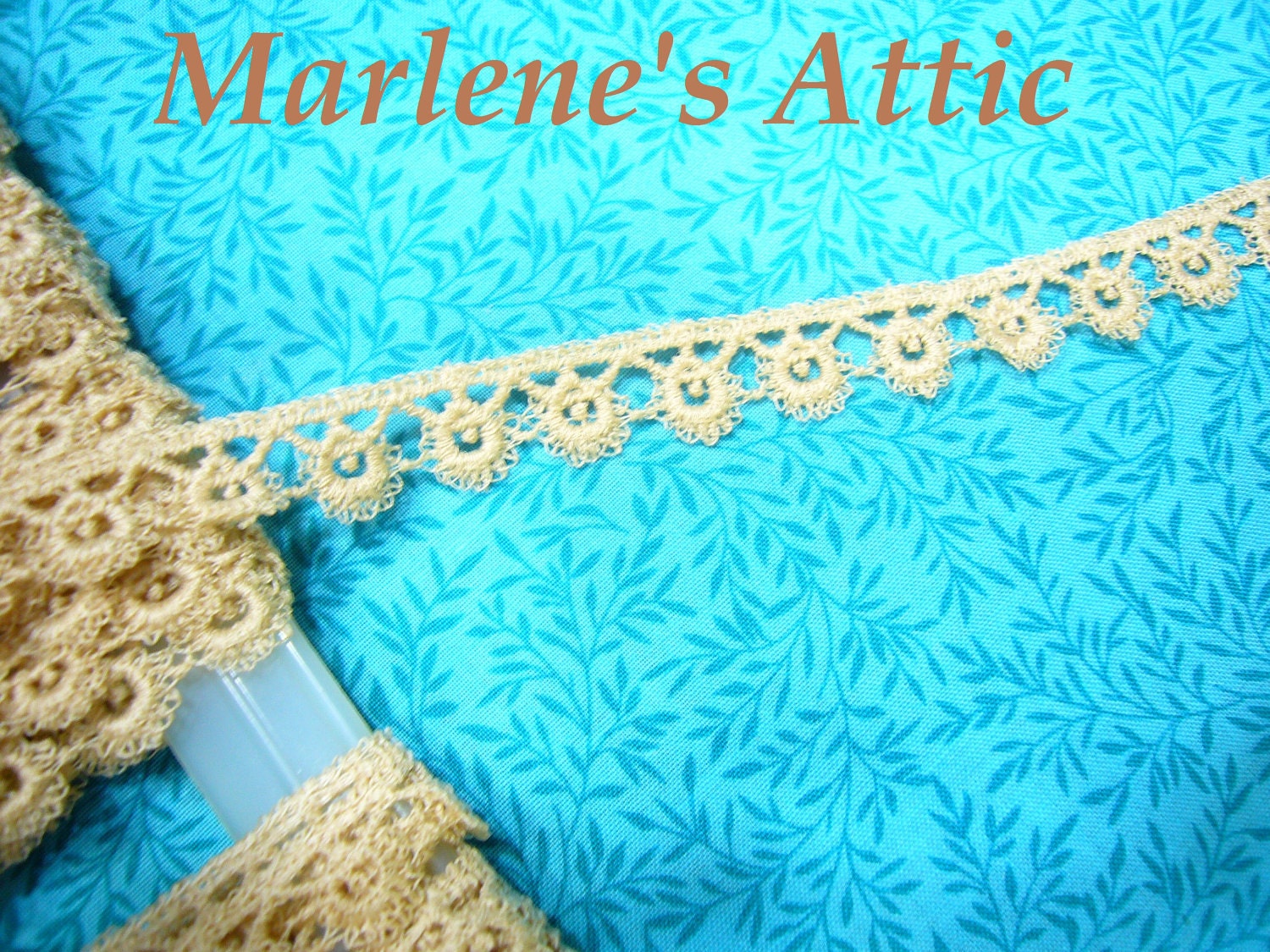 Reserved 6 yard of vintage Ecru tatted braid lace trim for sewing, crafts, costume, romantic couture by MarlenesAttic