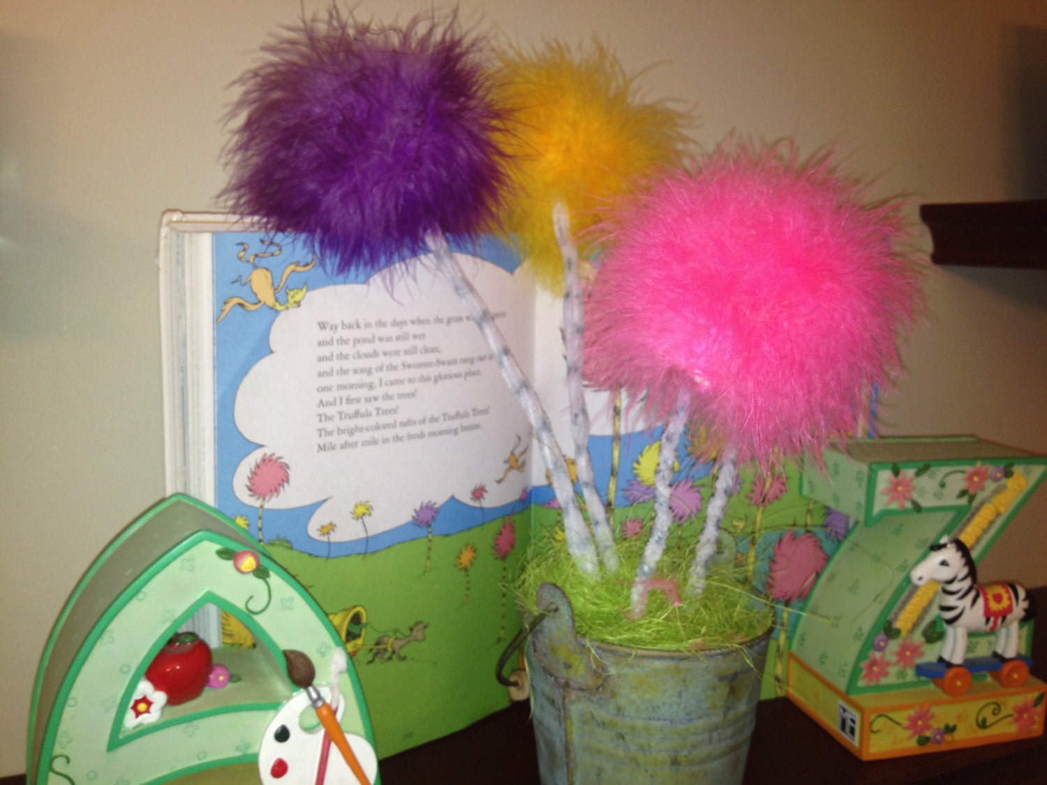 Truffula Trees Medium Bucket from The Lorax by Dr. Suess Plant Kids Gift