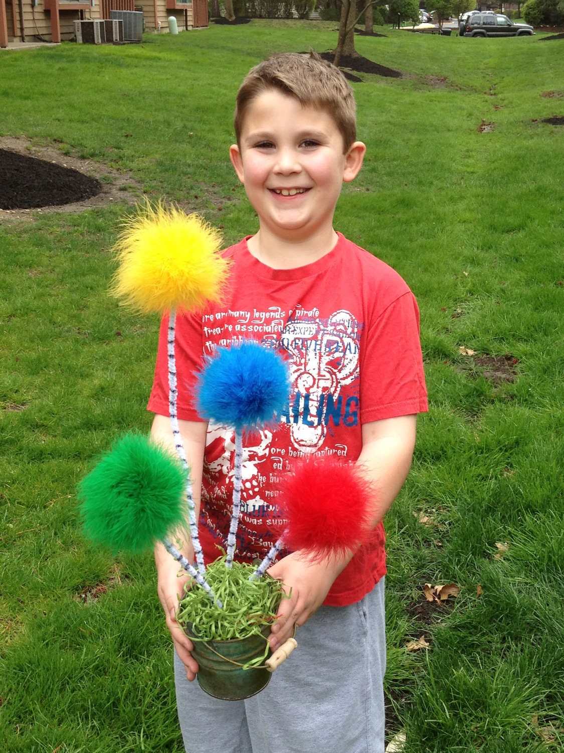 Truffula Trees Medium Bucket from The Lorax by Dr. Suess Plant Kids Gift