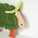 Flat Crocheted Sheep Decor Toy