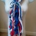 Recycled T Shirt Scarf Americana Scalloped