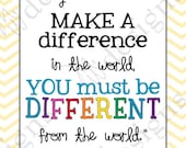 LDS Young Women - "Be different from the World" quote by Elaine S. Dalton