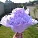 Wedding Bridal Bouquet Lavender with Pearls Crystals