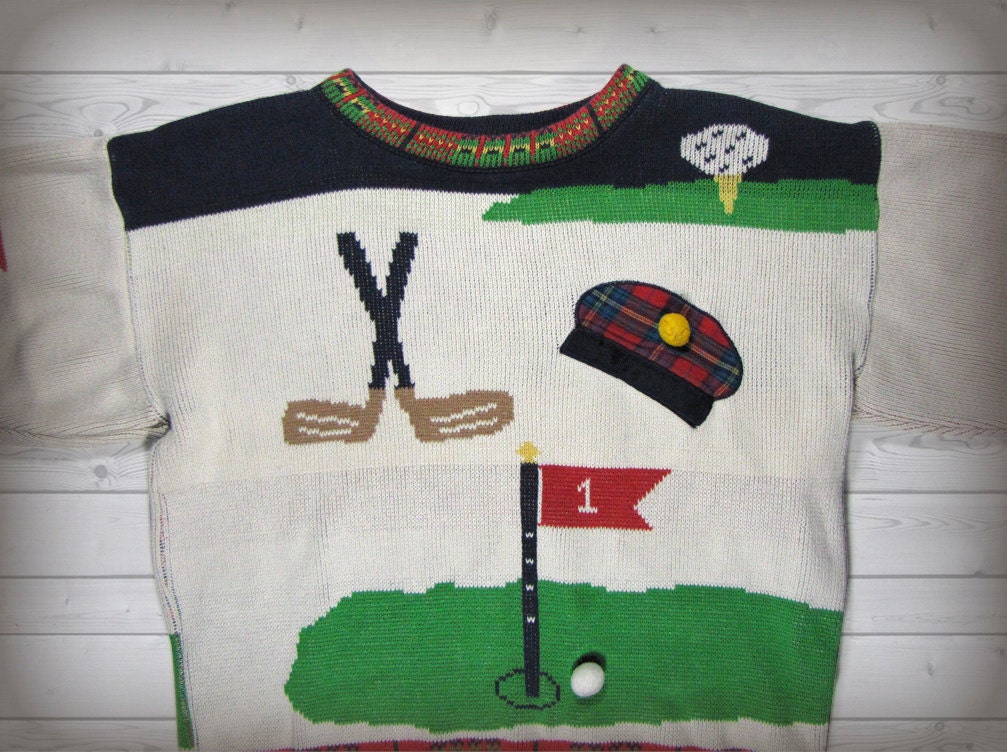 Ugly Golf Sweater by Uglypie on Etsy
