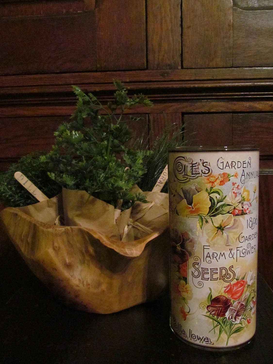 Seed and Flower Candleholder