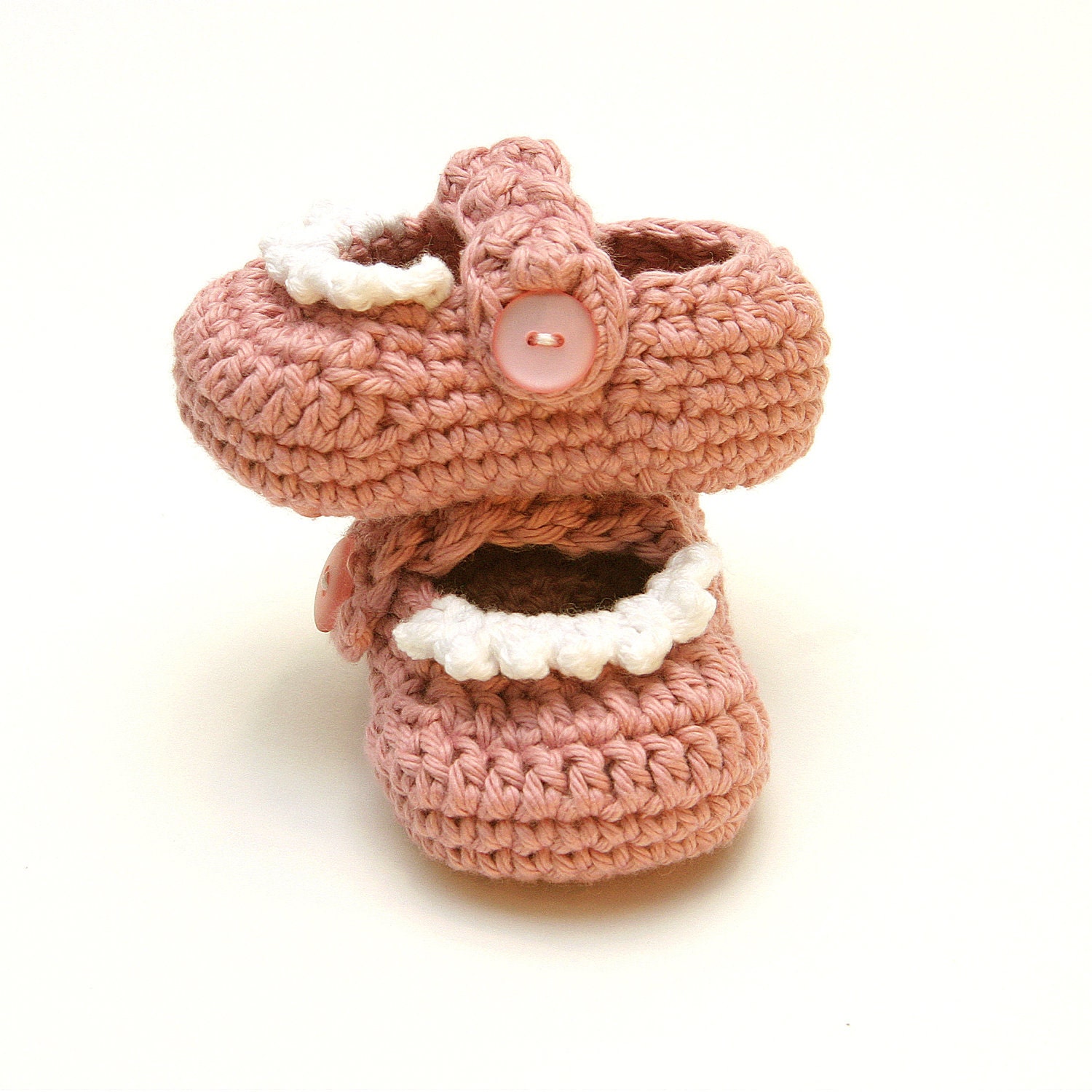 Mary Jane Ruffle Booties - Made to Order-