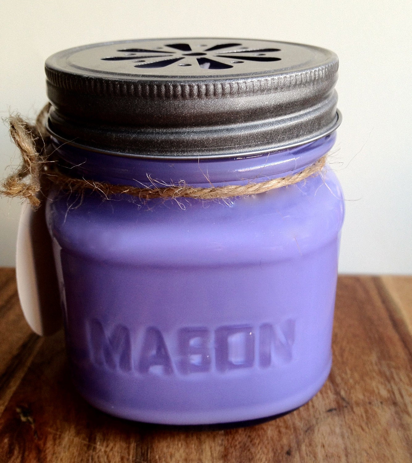 Lavender Vanilla  Soy Candle 8oz Mason Jar