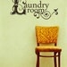 Laundry Room Wall Decal Vintage Style - Vinyl Text Wall Words Sticker
