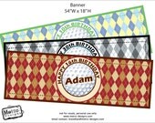 Golf Party - Printed Banner