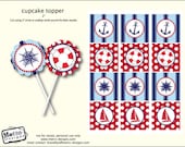 Sailor Cupcake Toppers/Tags - Digital file Il_170x135