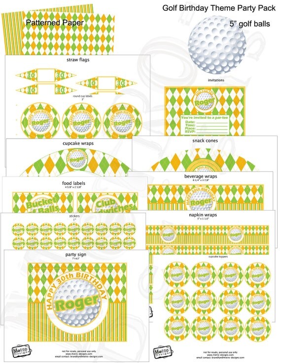 Golf Birthday - Party Package Il_570xn