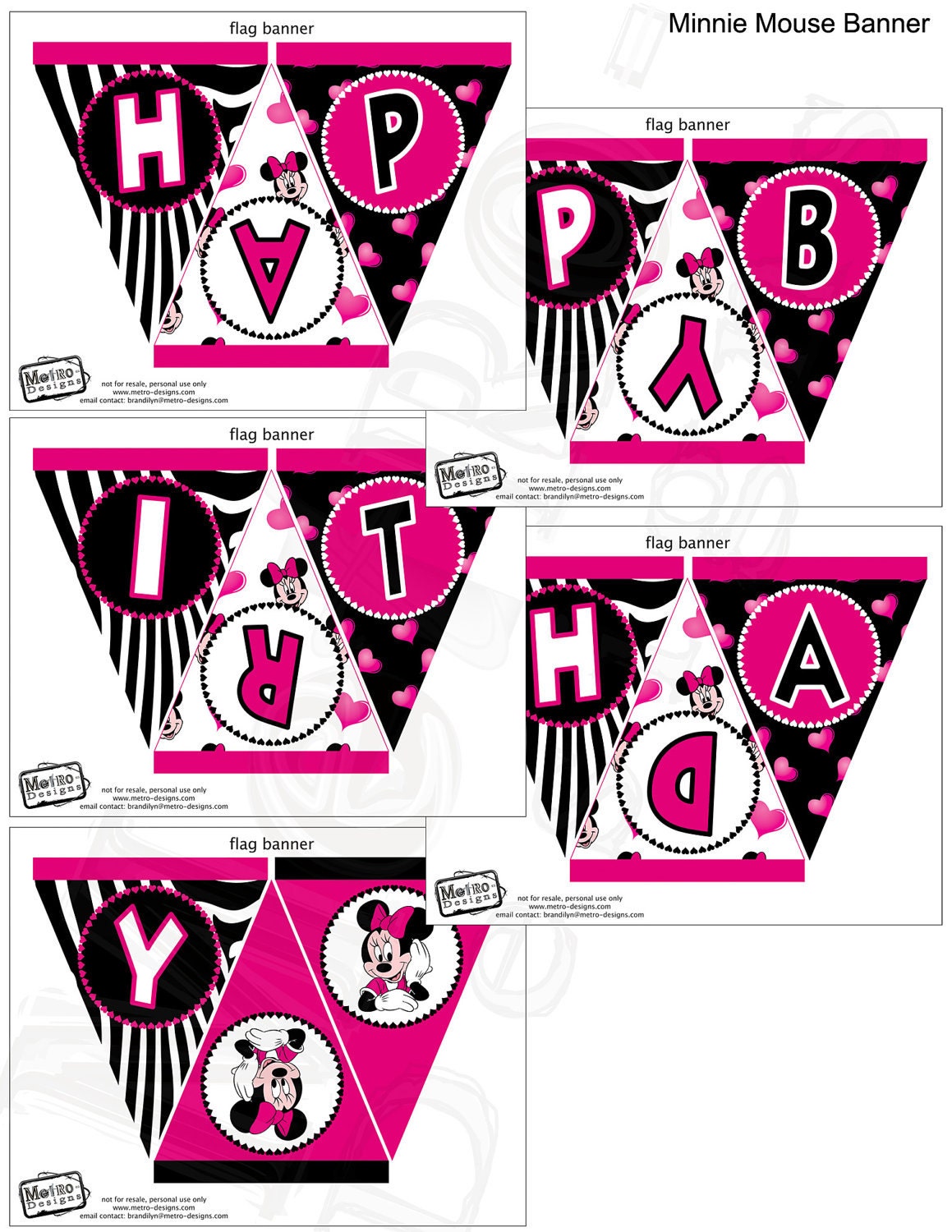 Minnie Mouse Banner Il_570xn