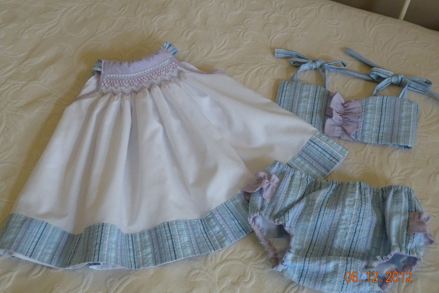Baby Swimsuit and Coverup                                                                       Size  6-9 months