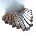 Beads Bib Collar Brown Bronzite Gemstones - 13 pieces