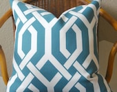 P. Kaufmann 20" Slick Pillow Cover (Aquamarine)
