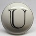 Monogrammed Alphabet Initial Letter Wine U Bottle Stopper