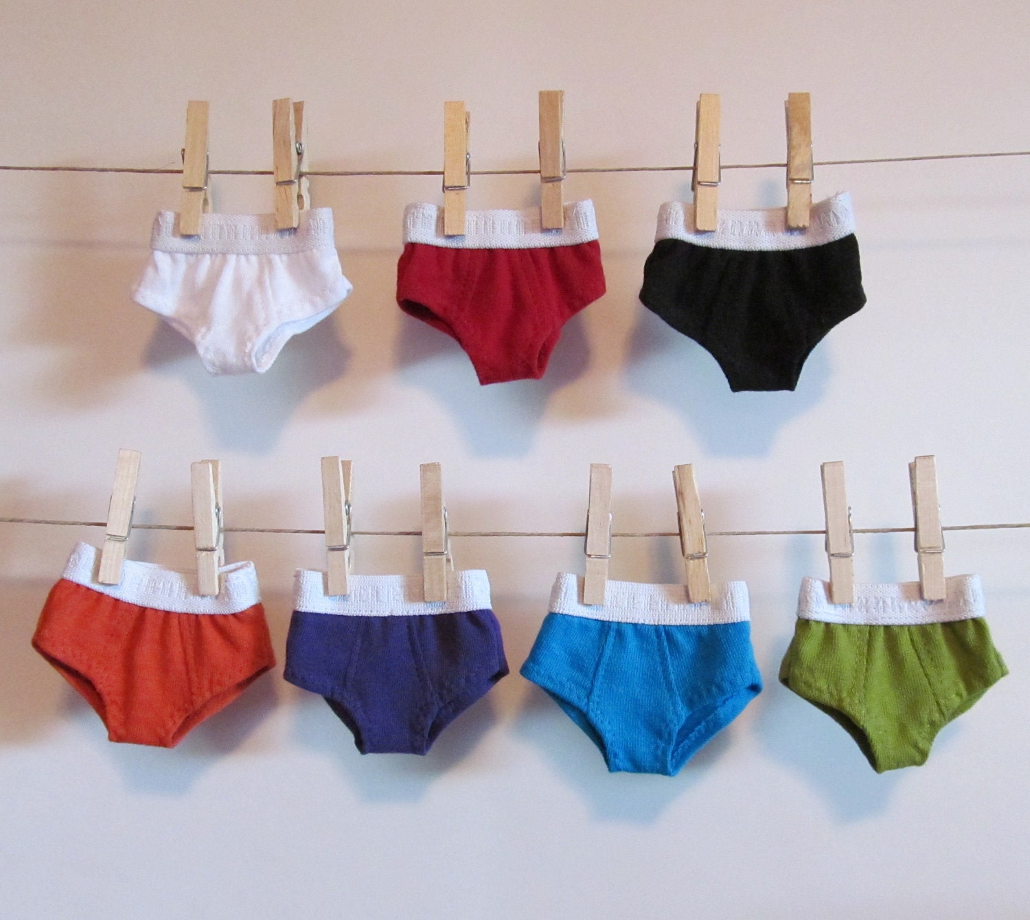 Cotton boy briefs for 11" doll