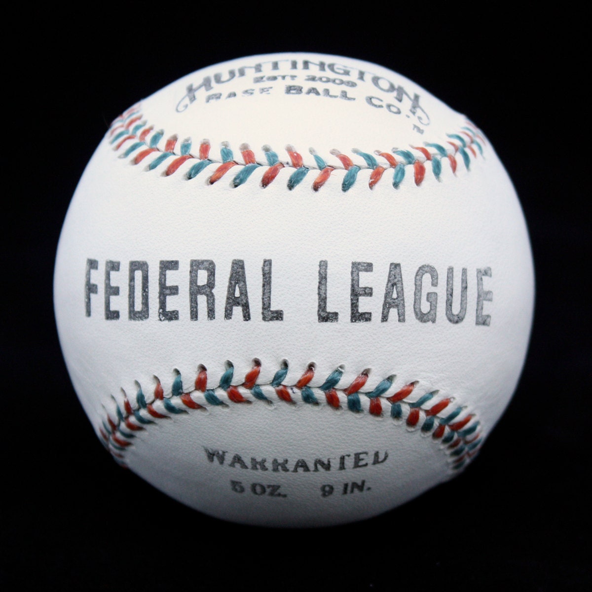 Federal League baseball 1914-1915. Hand made baseball.