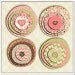 Digital Scrapbooking: Hannah Mega Digital Scrapbook Kit (Coral Pink, Green, Brown), Instant Download