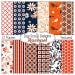 Navy Blue & Orange Scrapbook Paper: Rachael Digital Scrapbook Paper for Scrapbooking, Card Making, Crafts, Instant Download
