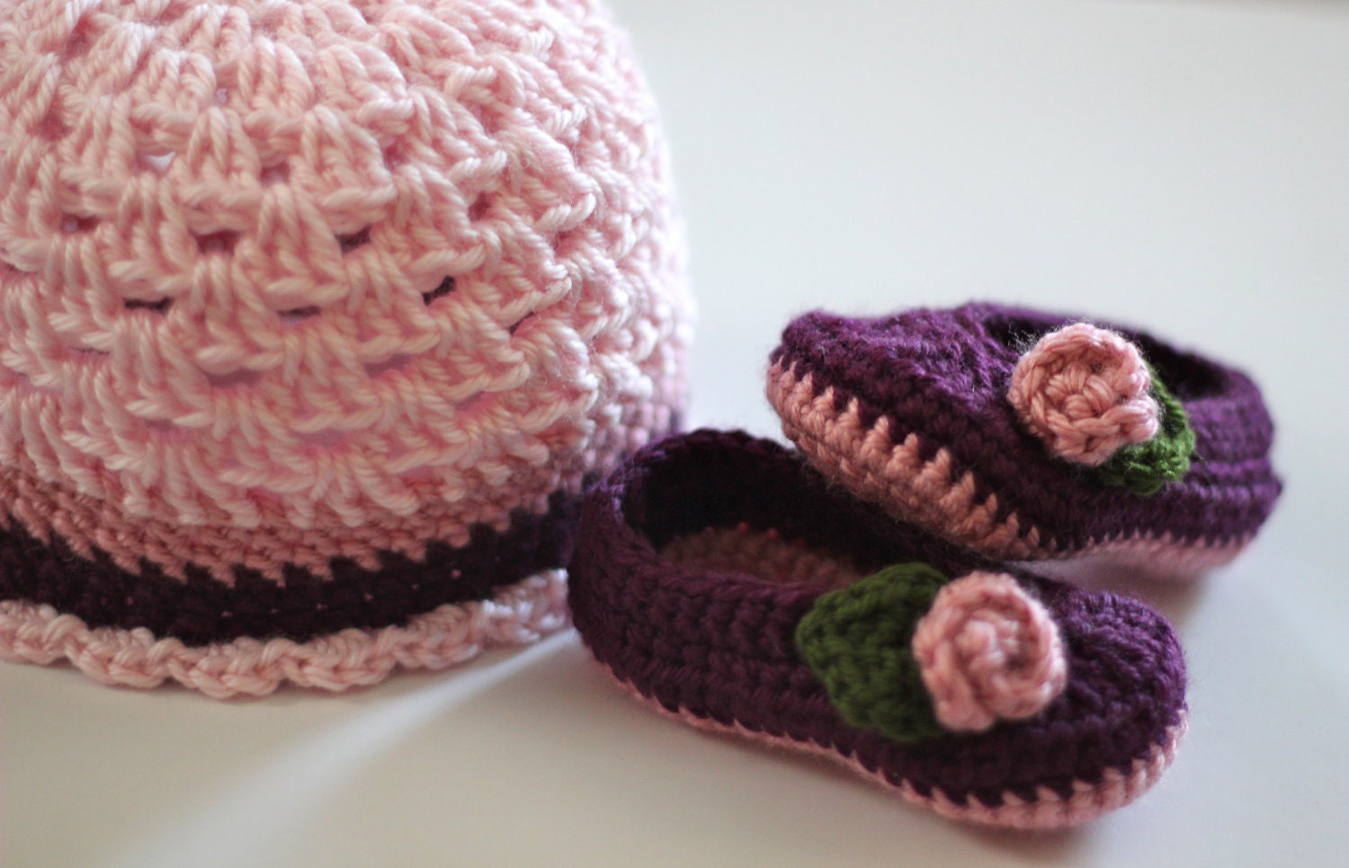 Baby Girl Flapper Hat and Booties
