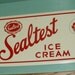 Vintage Sealtest Ice Cream Advertising Tin Embossed Sign NOS condition