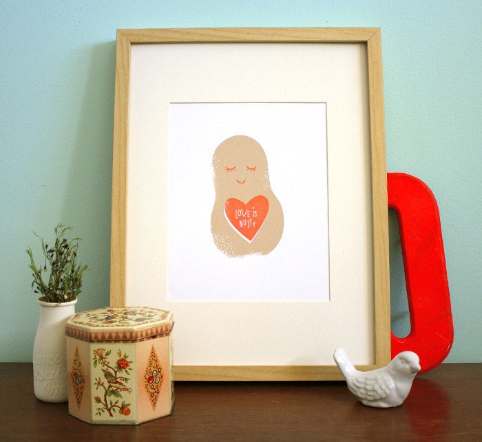 Art Print - Love Is Nutty