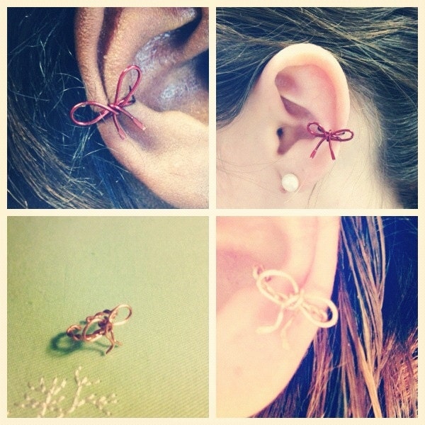 Bow Ear Cuff, Choose your Color