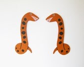 Two Orange Snakes