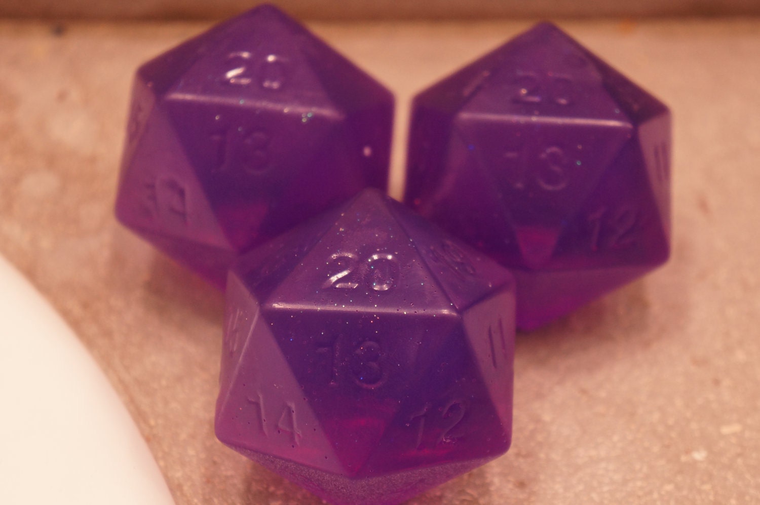 Purple D20 Soap