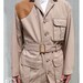Vintage Mens Banana Reublic Khaki Safari Jacket, Size Large