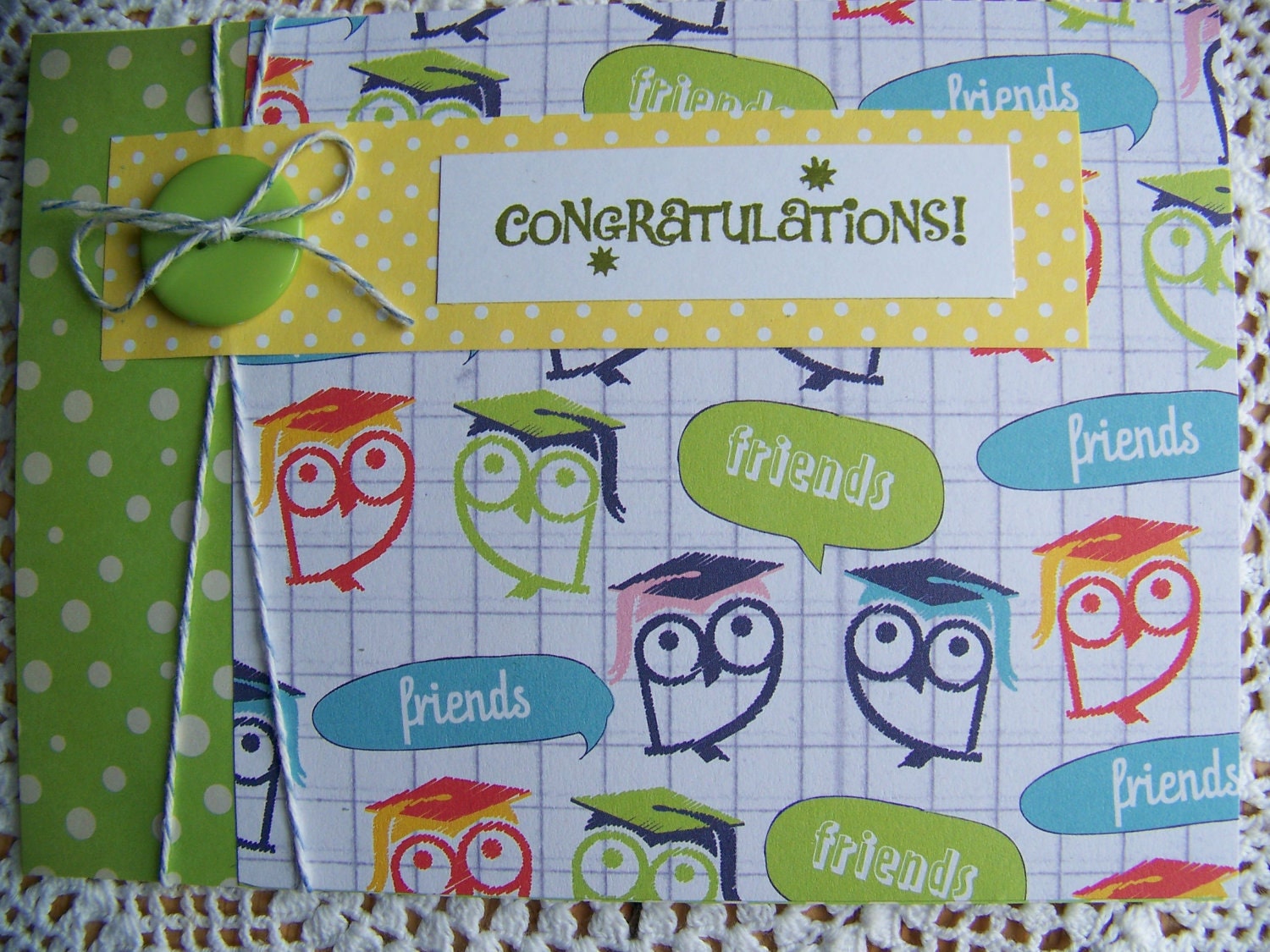 Owl Graduation Card, Teen Tween Child Graduation, Kindergarten Congratulations