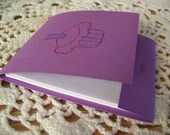 Purple Mini Matchbook Journal Jotter Birthday Party Favor Goody Bag Filler - Set of 5