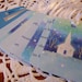 Christmas Gift Tags Upcycled Party Favor Tag Blue Winter Church Set of 12