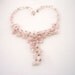 Pink Necklace - Rose Quartz Gemstone Chips Y-Shape Necklace - Handmade Fashion Jewellery