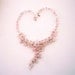 Pink Necklace - Rose Quartz Gemstone Chips Y-Shape Necklace - Handmade Fashion Jewellery