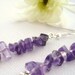 Purple Amethyst Earrings - Long Dangling  Earrings -  Handmade Fashion Jewellery