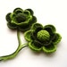 Crochet Applique - Crochet Flowers Brooches - Home decor - Pack of 2