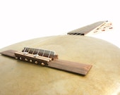 Handmade Brass Gong Acoustic Guitar Dragon Inlaid Abalone Neck
