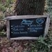 Large Rustic Beach Wedding Reception Decoration Sustainable Palmetto Wood Chalkboard