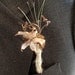 11 Rustic Wedding Accessories Cotton Bur, Grapevine Tendril, and Palm Frond Boutonnieres