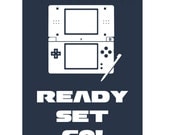 Printable Nintendo DS Wall Art for Your Home - Ready Set Go 8x10 Nintendo DS