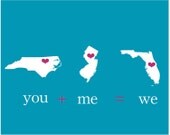 Inspirational Printable Wall Art for Your Home - Family Birth Map 8x10