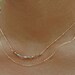 SALE Boli Shah: Labradorite and gold necklace, 2 gold fill chains necklace with a bar of labradorite rondelles