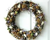 Nut and Gemstone Wreath
