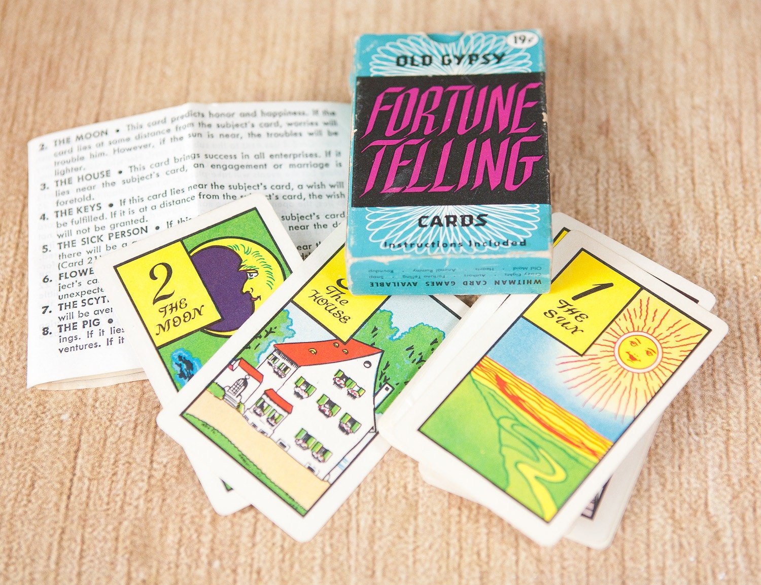 Old Gypsy Fortune Telling Cards By Whitman 1940s By Lazydaysrelics