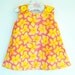 Organic Cotton Knit - Infant Dress - Hand Painted Designs - Baptism Dress - Floral Dress - Newborn Dress - Infant Dress - 3M to 3T